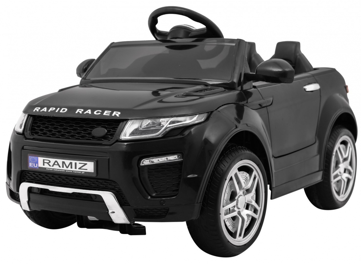 Autko Rapid Racer elektryczne dla dzieci, Czarny SUV