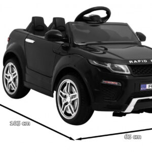Autko Rapid Racer elektryczne dla dzieci, Czarny SUV