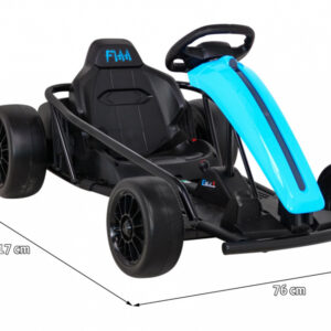 Gokart FX1 Drift Master na akumulator dla dzieci Niebieski