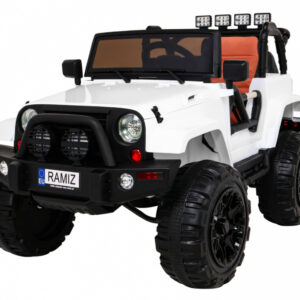 Auto na akumulator All Terrain dla dzieci Biały Terenówka typu jeep
