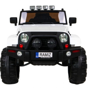 Auto na akumulator All Terrain dla dzieci Biały Terenówka typu jeep