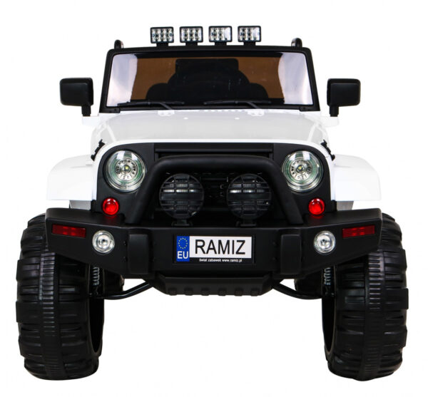 Auto na akumulator All Terrain dla dzieci Biały Terenówka typu jeep