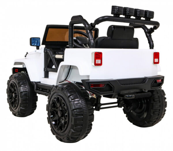 Auto na akumulator All Terrain dla dzieci Biały Terenówka typu jeep