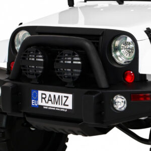 Auto na akumulator All Terrain dla dzieci Biały Terenówka typu jeep
