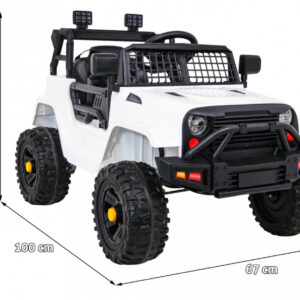 Autko Jeep Dark Night na akumulator dla dzieci Biały