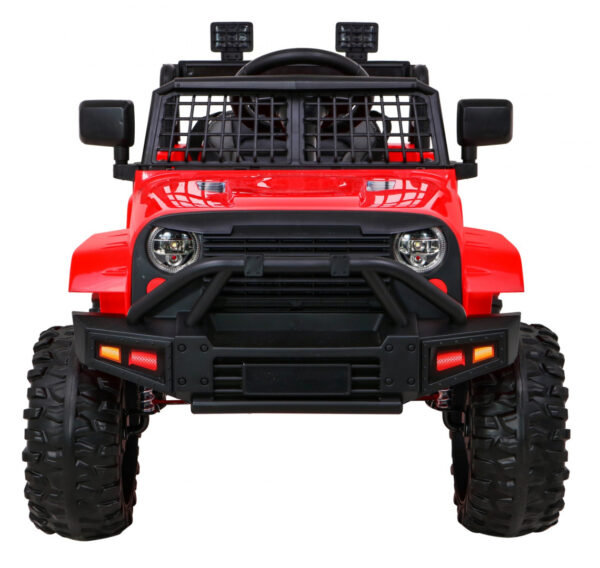 Autko Jeep Dark Night na akumulator dla dzieci Czerwony