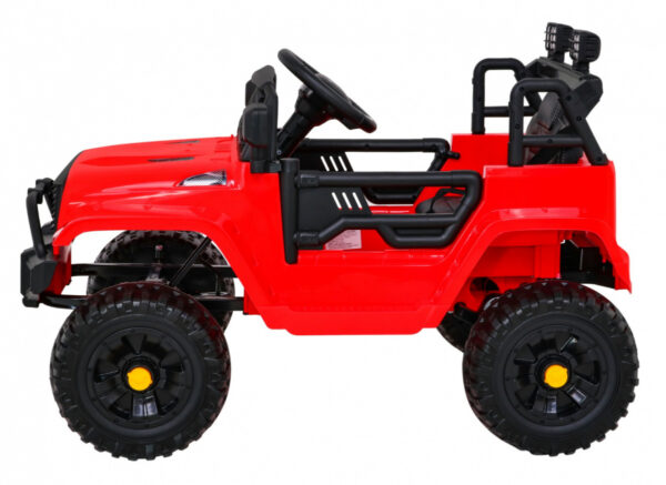 Autko Jeep Dark Night na akumulator dla dzieci Czerwony