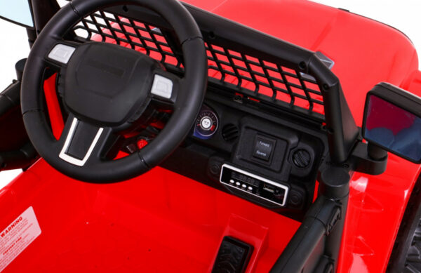 Autko Jeep Dark Night na akumulator dla dzieci Czerwony