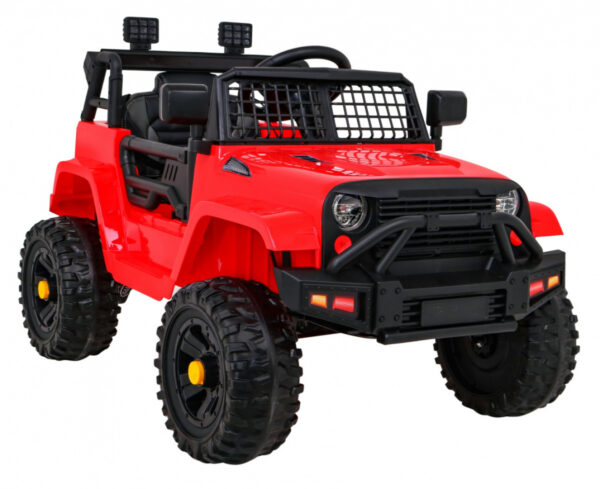 Autko Jeep Dark Night na akumulator dla dzieci Czerwony