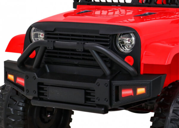 Autko Jeep Dark Night na akumulator dla dzieci Czerwony