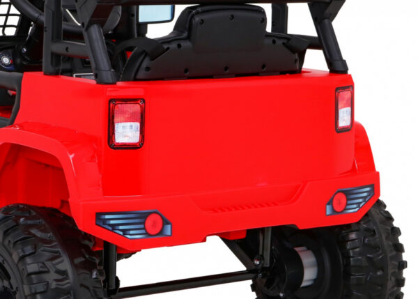 Autko Jeep Dark Night na akumulator dla dzieci Czerwony