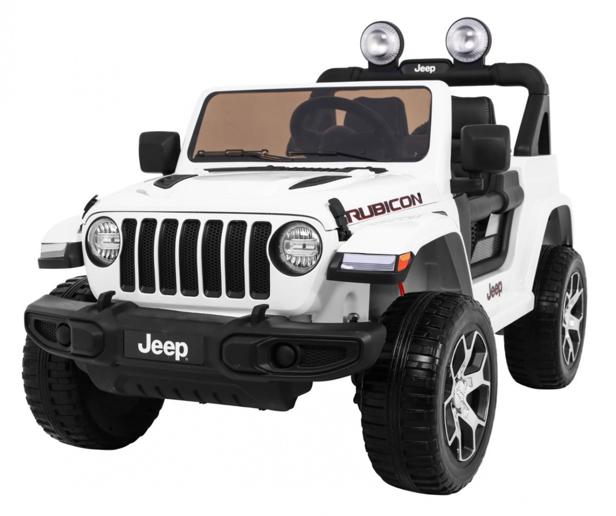 Jeep Wrangler Rubicon na akumulator dla dzieci Biały