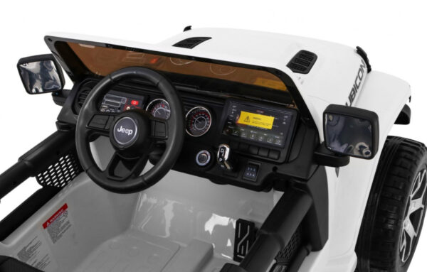 Jeep Wrangler Rubicon na akumulator dla dzieci Biały