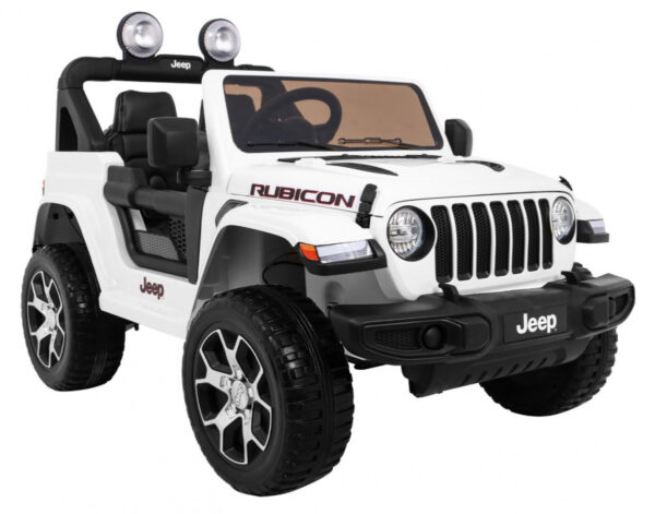 Jeep Wrangler Rubicon na akumulator dla dzieci Biały