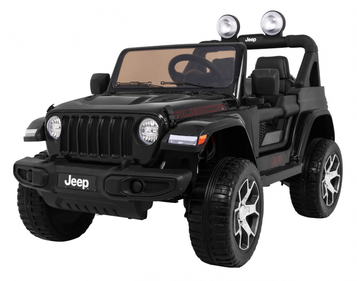Jeep Wrangler Rubicon na akumulator dla dzieci Czarny