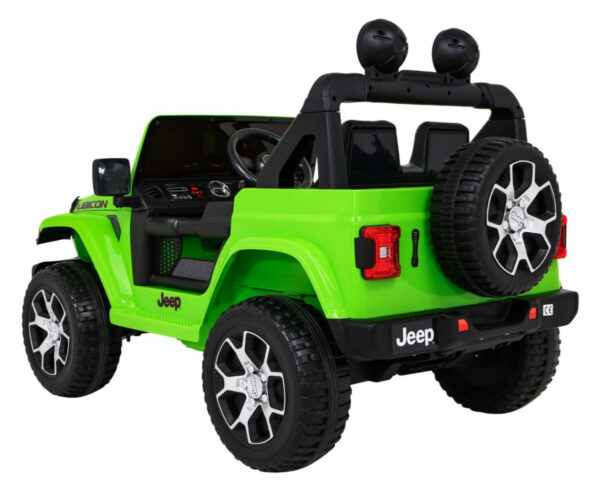 Jeep Wrangler Rubicon na akumulator dla dzieci Zielony