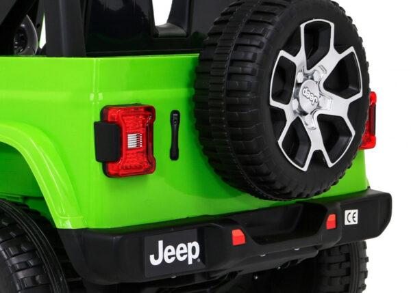 Jeep Wrangler Rubicon na akumulator dla dzieci Zielony