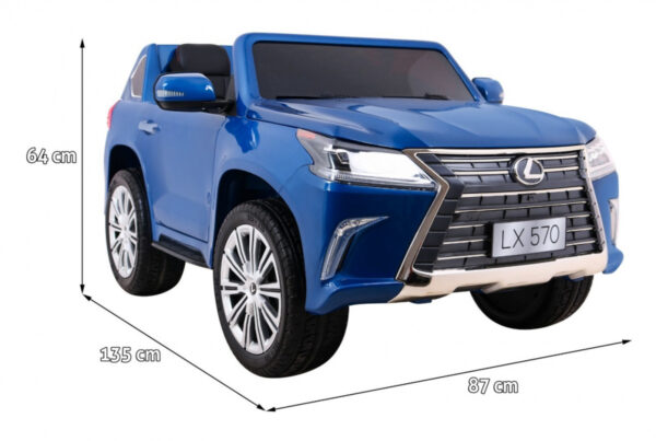 Lexus LX570 Lakierowane Autko dla 2 dzieci Niebieski  SUV