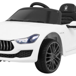 Maserati Ghibli na akumulator dla dzieci Biały
