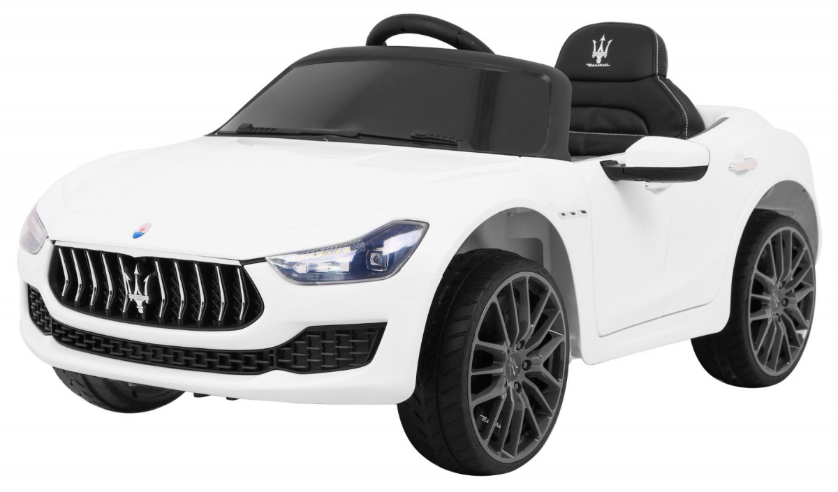 Maserati Ghibli na akumulator dla dzieci Biały