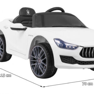 Maserati Ghibli na akumulator dla dzieci Biały