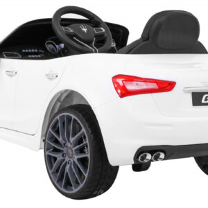 Maserati Ghibli na akumulator dla dzieci Biały