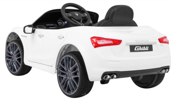 Maserati Ghibli na akumulator dla dzieci Biały