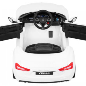 Maserati Ghibli na akumulator dla dzieci Biały