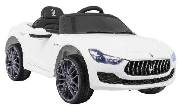 Maserati Ghibli na akumulator dla dzieci Biały