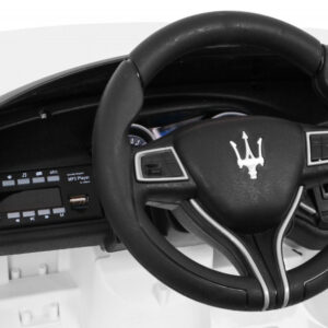 Maserati Ghibli na akumulator dla dzieci Biały