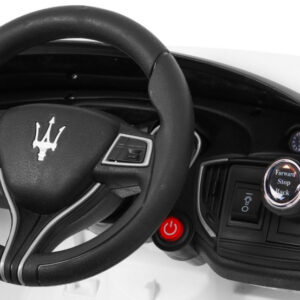 Maserati Ghibli na akumulator dla dzieci Biały