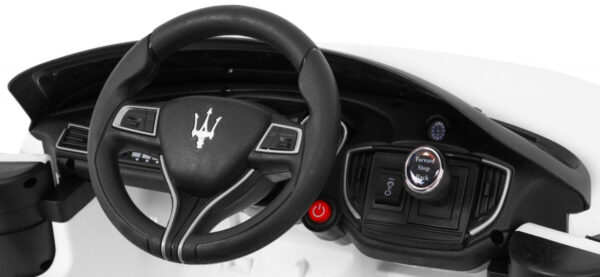 Maserati Ghibli na akumulator dla dzieci Biały
