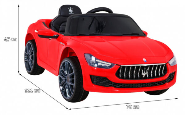 Maserati Ghibli na akumulator dla dzieci Czerwony