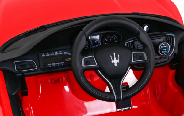 Maserati Ghibli na akumulator dla dzieci Czerwony