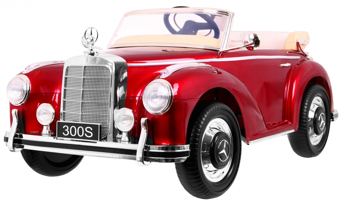 Mercedes Benz 300S Retro dla dzieci Lakier Czerwony