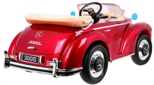 Mercedes Benz 300S Retro dla dzieci Lakier Czerwony