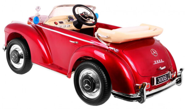 Mercedes Benz 300S Retro dla dzieci Lakier Czerwony