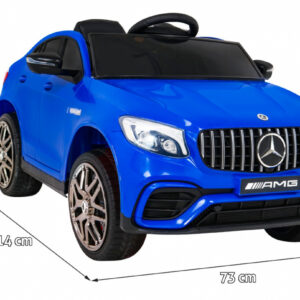 Mercedes Benz GLC63S dla dzieci Niebieski SUV z pilotem