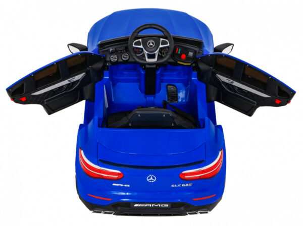 Mercedes Benz GLC63S dla dzieci Niebieski SUV z pilotem