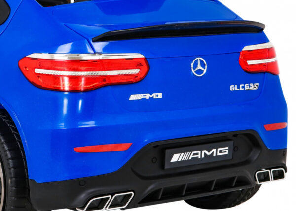 Mercedes Benz GLC63S dla dzieci Niebieski SUV z pilotem