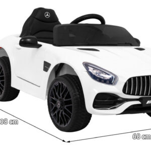 Mercedes Benz GT na akumulator dla dzieci Biały