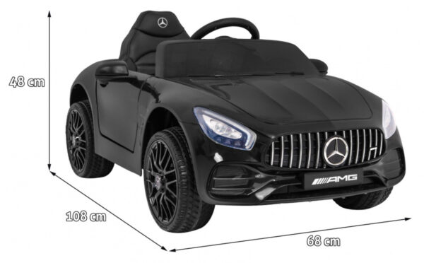 Mercedes Benz GT na akumulator dla dzieci Czarny
