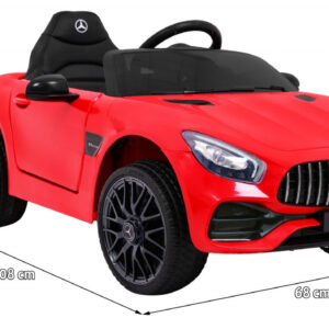 Mercedes Benz GT na akumulator dla dzieci Czerwony