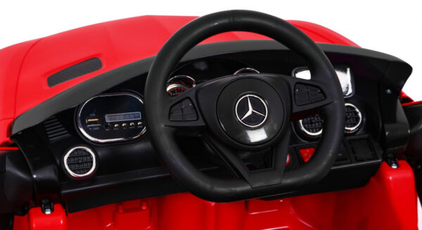Mercedes Benz GT na akumulator dla dzieci Czerwony