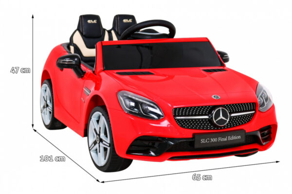 Mercedes Benz SLC300 Auto na akumulator dla dzieci Czerwony