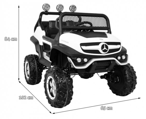 Mercedes Benz Unimog dla dzieci Biały