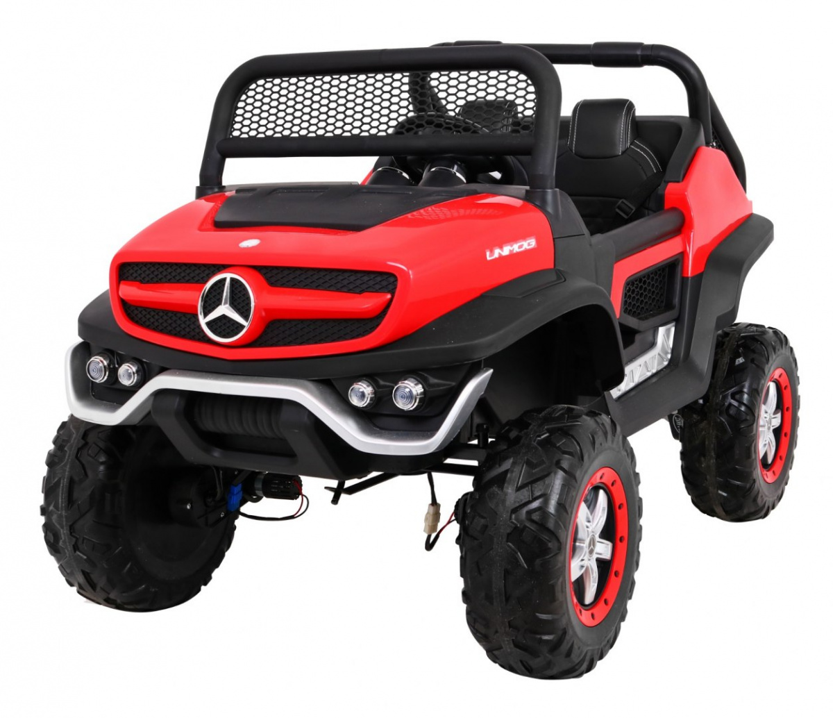 Mercedes Benz Unimog dla dzieci Czerwony