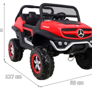 Mercedes Benz Unimog dla dzieci Czerwony
