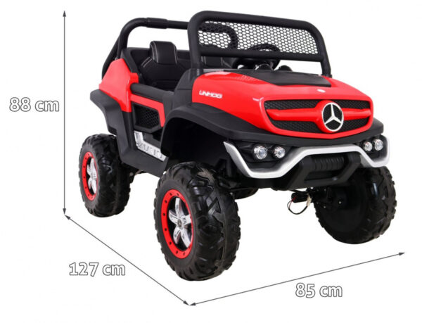 Mercedes Benz Unimog dla dzieci Czerwony