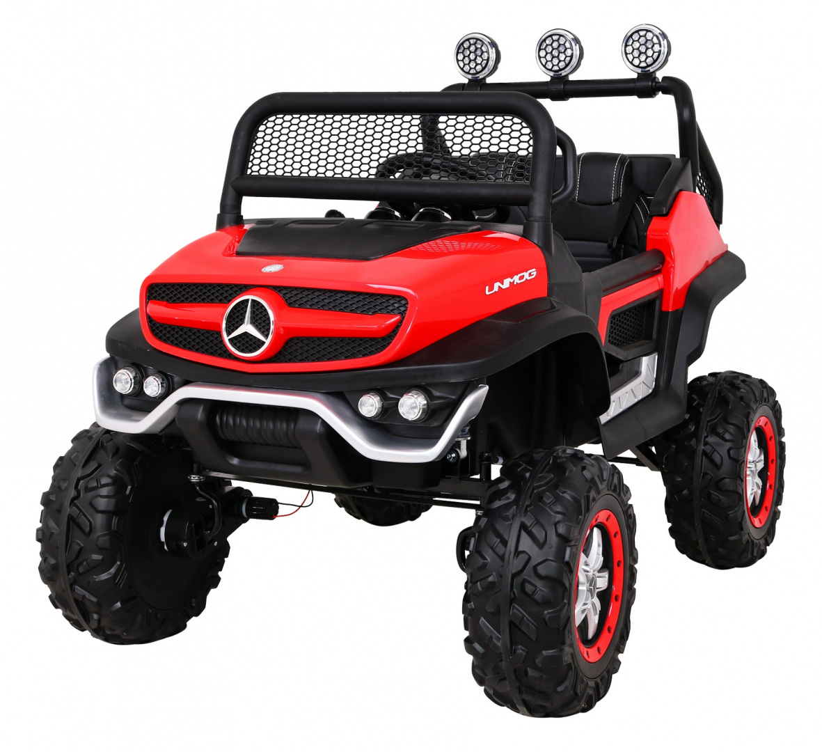 Mercedes Benz Unimog dla dzieci Terenowy Czerwony